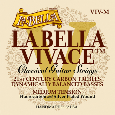 La Bella Vivace Medium Tension VIV-M - Struny do gitary klasycznej