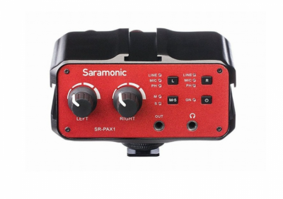 Saramonic SR-PAX1 - dwukanałowy aktywny mikser audio