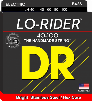 DR struny do gitary basowej LO-RIDER stalowe 40-100