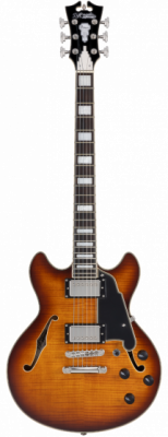 D'Angelico Premier Mini DC Dark Iced Tea Burst - gitara elektryczna