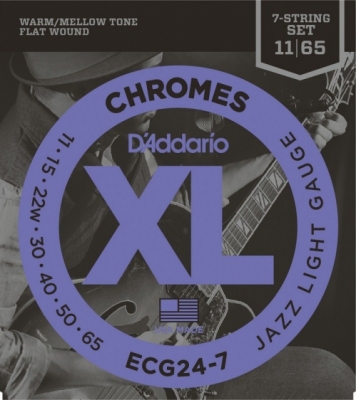 D'Addario ECG24-7 11-65 - struny do gitary elektrycznej 7-str