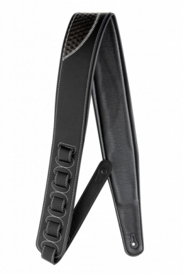 Stagg SPFL-G SHAP BLK - pasek do gitary, ekoskóra