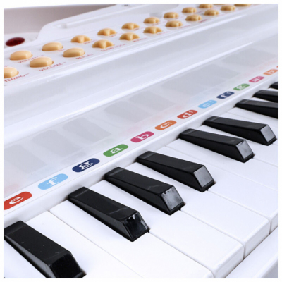 NN PIANINO KASIA WH - Fortepian z mikrofonem dla dzieci białe