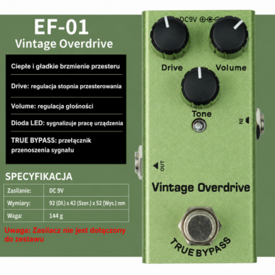 Kera Audio EF-01 - Efekt do gitary Overdrive
