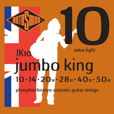 Rotosound JK10 [10-50] brąz fosforowy struny do gitary akustycznej