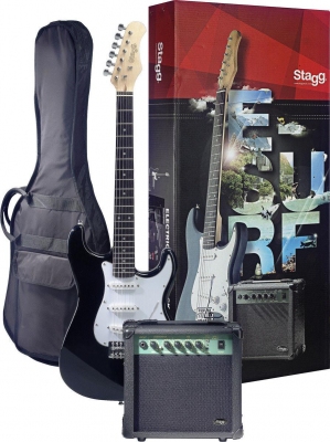 Stagg ESURF 250 BK - gitara elektryczna z wyposażeniem-2360