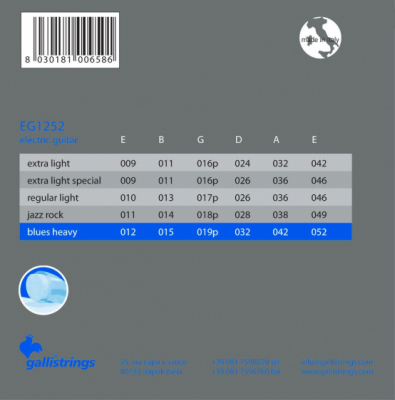 Galli EG1252 - struny do gitary elektrycznej