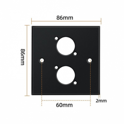 Teriux TWP-2-BK - Panel montażowy