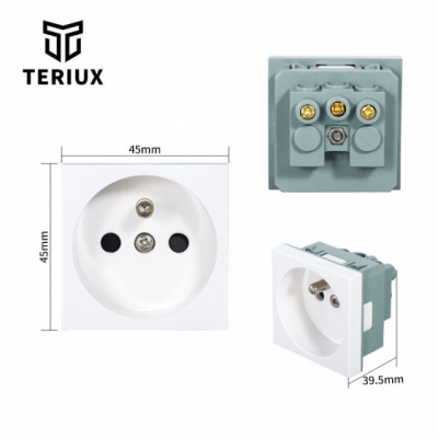 Teriux FR230-WH - Gniazdo z uziemieniem
