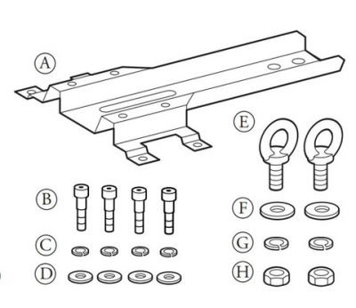 MACKIE SRM350 C200 BRACKET - uchwyt montażowy