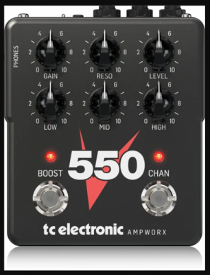 TC Electronic V550 PREAMP – przedwzmacniacz gitarowy z symulacją kolumny IR