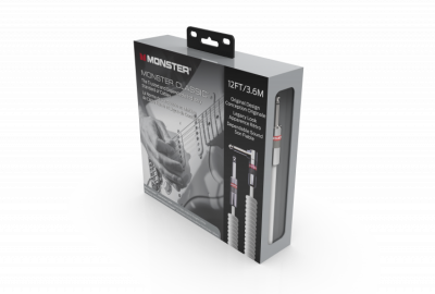MONSTER CABLE CLASSIC - Kabel instrumentalny spiralny 3.6m