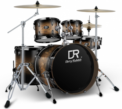 Dirty Rabbit BF301-DBR - Zestaw perkusyjny