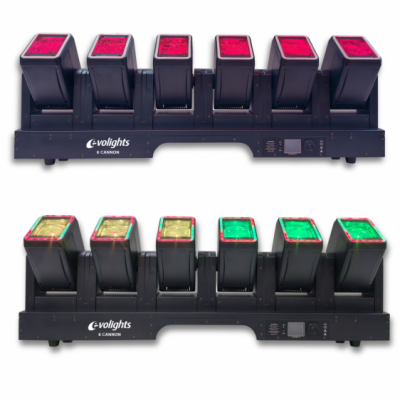 EVOLIGHTS 6 CANNON - Belka oświetleniowa 6x głowica ruchoma LED
