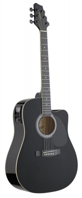 Stagg SW-203 CETU BK - gitara elektro-akustyczna-1360