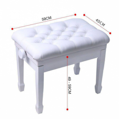 KA-LINE STAND PB-1510MB-White - Ława do fortepianu