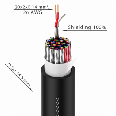 Roxtone STBN2408L30 - Kabel wieloparowy 30m