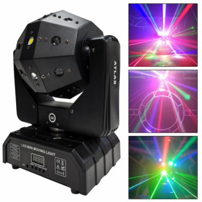 LIGHT4ME ATLAS - Ruchomy multiefekt świetlny LED