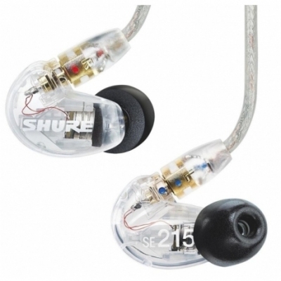 Shure SE215-CL-E - Słuchawki douszne przezroczyste