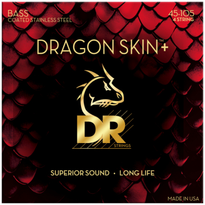 DR DBS 45-105 DRAGON SKIN+ - STRUNY DO GITARY BASOWEJ