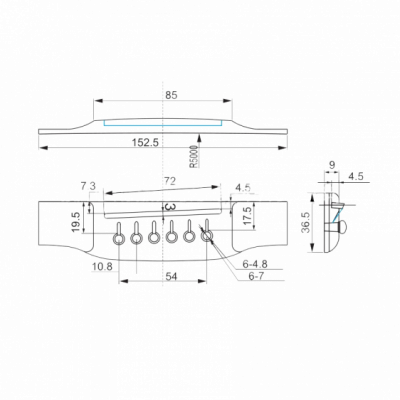 Kera Audio AC-MG - mostek do gitary akustycznej