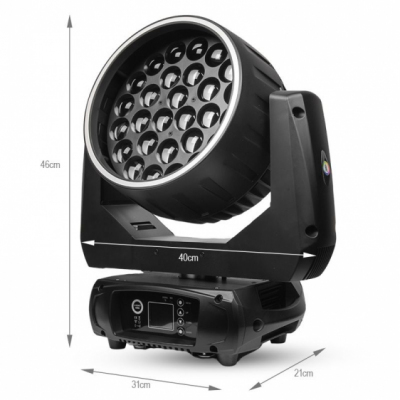 LIGHT4ME VENOM WASH 28x15 RING - głowica ruchoma LED