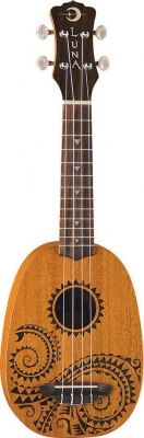 Luna Mahogany Tattoo Soprano Pineaple - ukulele sopranowe-2746