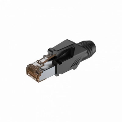 Roxtone RJ45C5E-PH-BK - Wtyk typu RJ45 z osłoną