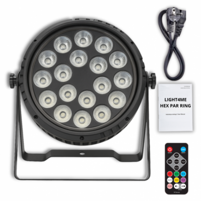 LIGHT4ME HEX PAR RING - Reflektor sceniczny LED PAR
