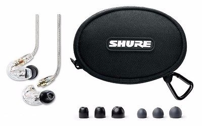 Shure SE215-CL-E - Słuchawki douszne przezroczyste