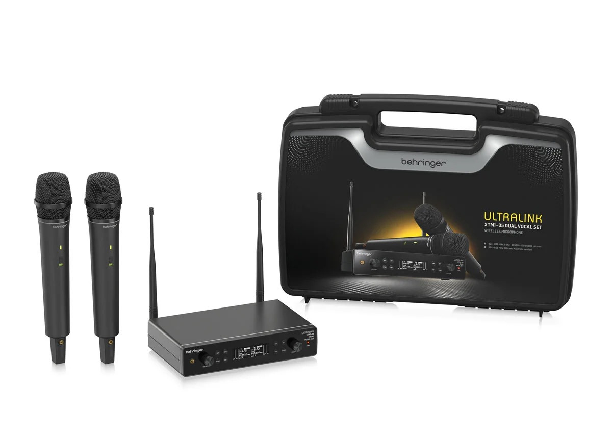 Behringer XTM1-35 DUAL VOCAL SET System bezprzewodowy UHF z 2 mikrofonami bezprzewodowymi
