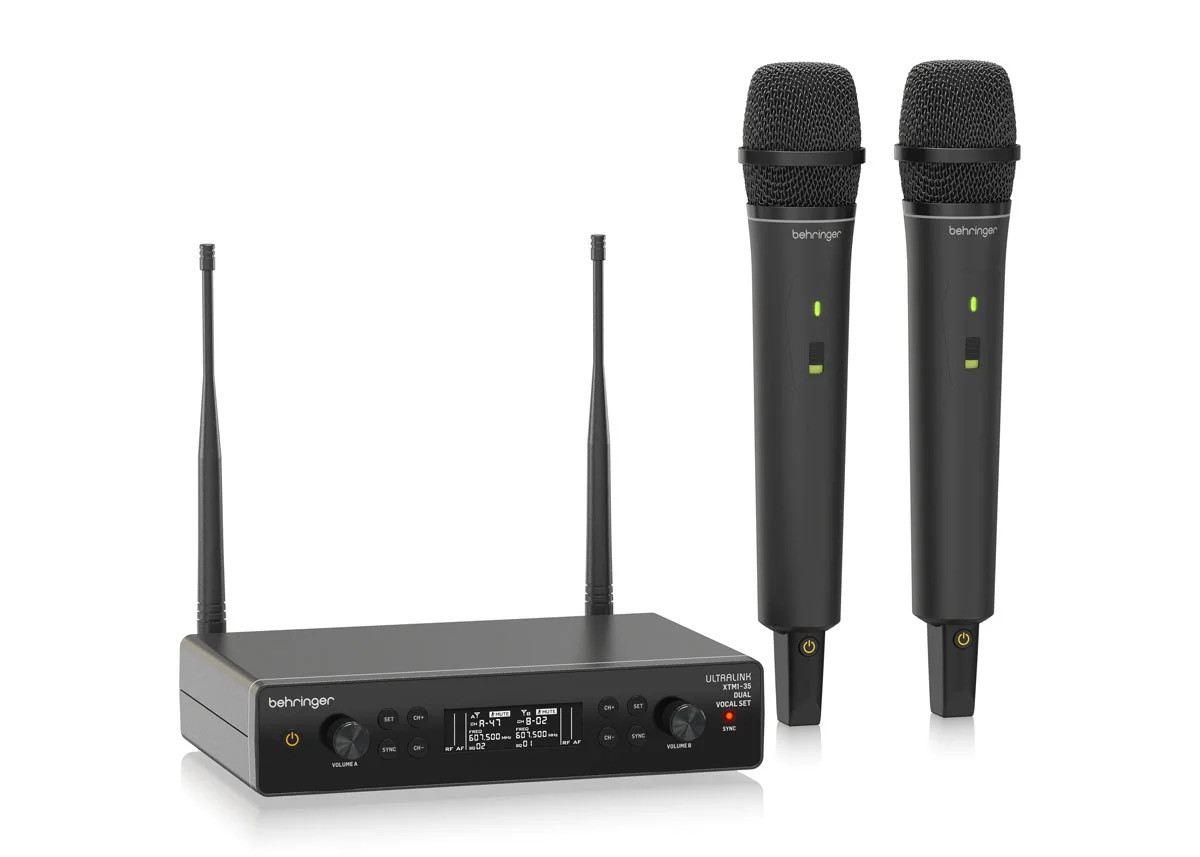 Behringer XTM1-35 DUAL VOCAL SET System bezprzewodowy UHF z 2 mikrofonami bezprzewodowymi