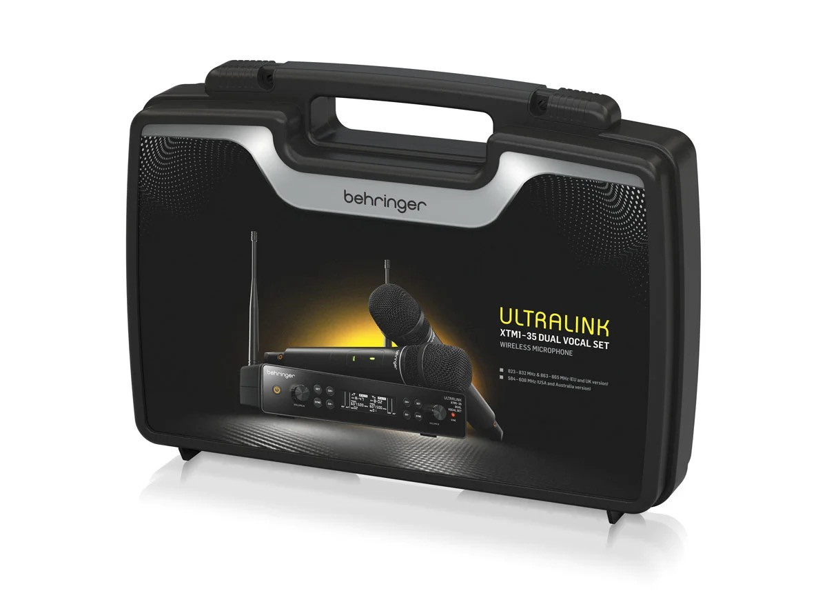 Behringer XTM1-35 DUAL VOCAL SET System bezprzewodowy UHF z 2 mikrofonami bezprzewodowymi