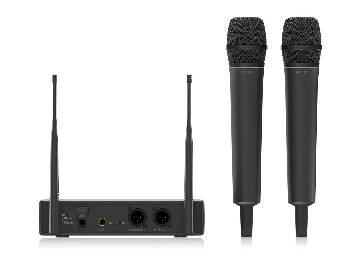 Behringer XTM1-35 DUAL VOCAL SET System bezprzewodowy UHF z 2 mikrofonami bezprzewodowymi