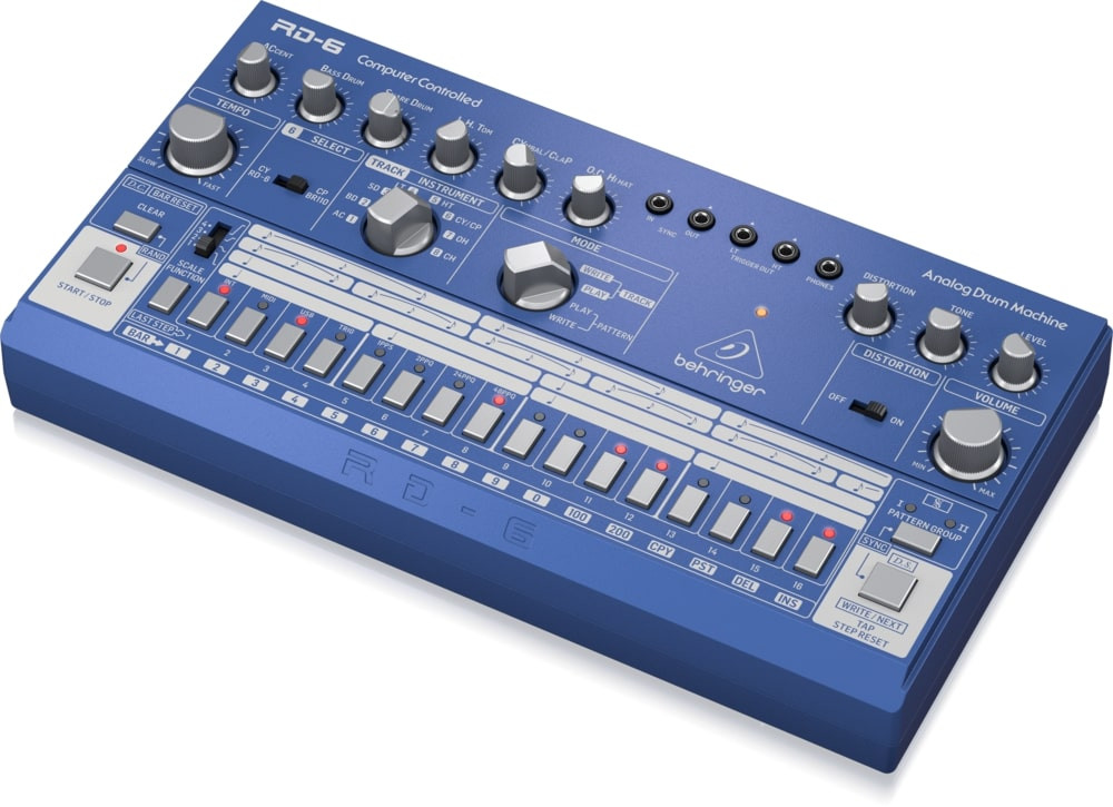 Behringer RD-6-BU Maszyna perkusyjna - niebieski