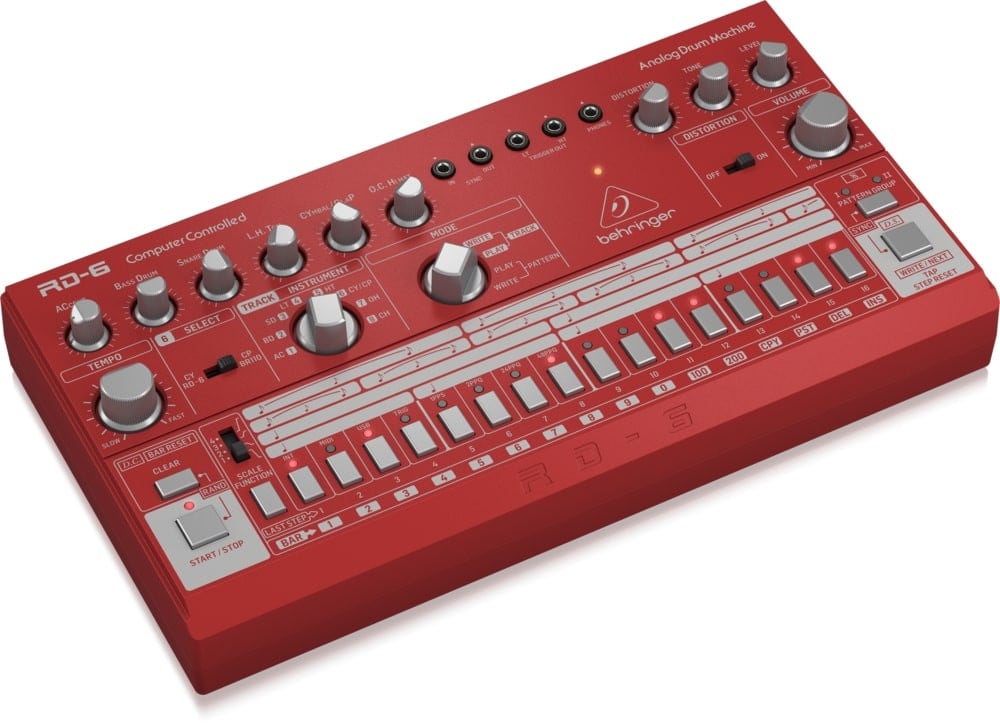 Behringer RD-6-RD Maszyna perkusyjna - czerwony