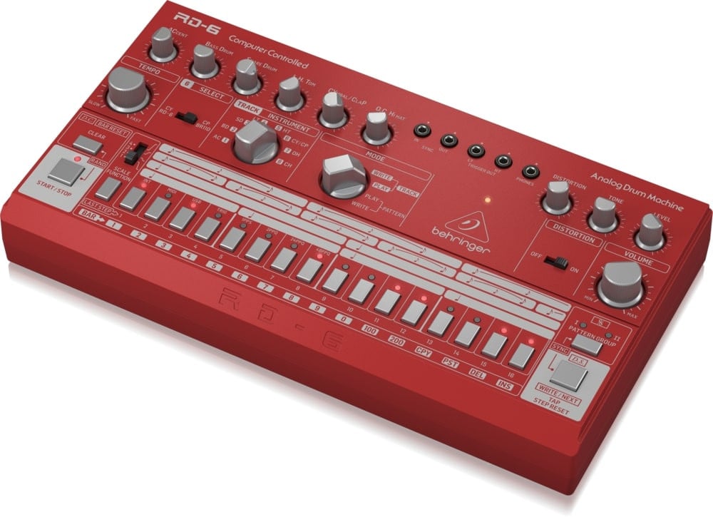 Behringer RD-6-RD Maszyna perkusyjna - czerwony