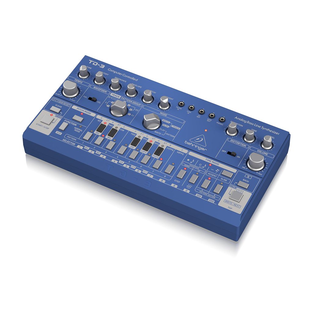 Behringer TD-3-BU Syntezator linii basowej niebieski