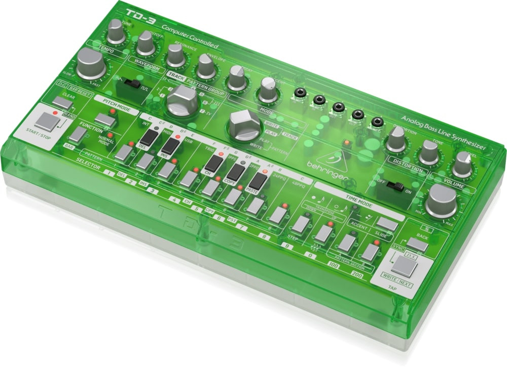 Behringer TD-3-LM Syntezator linii basowej zielony przeźroczysty