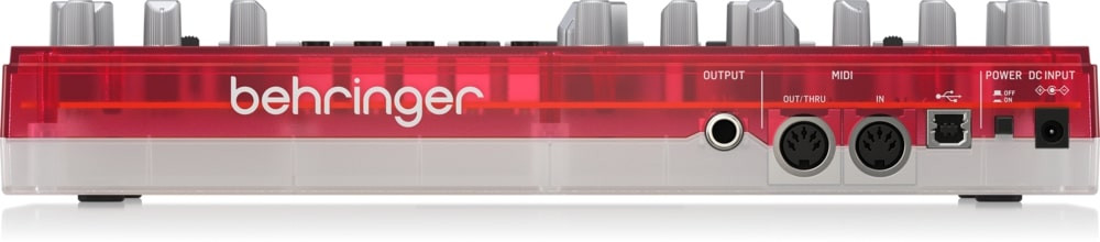 Behringer TD-3-SB Syntezator linii basowej czerwony przeźroczysty