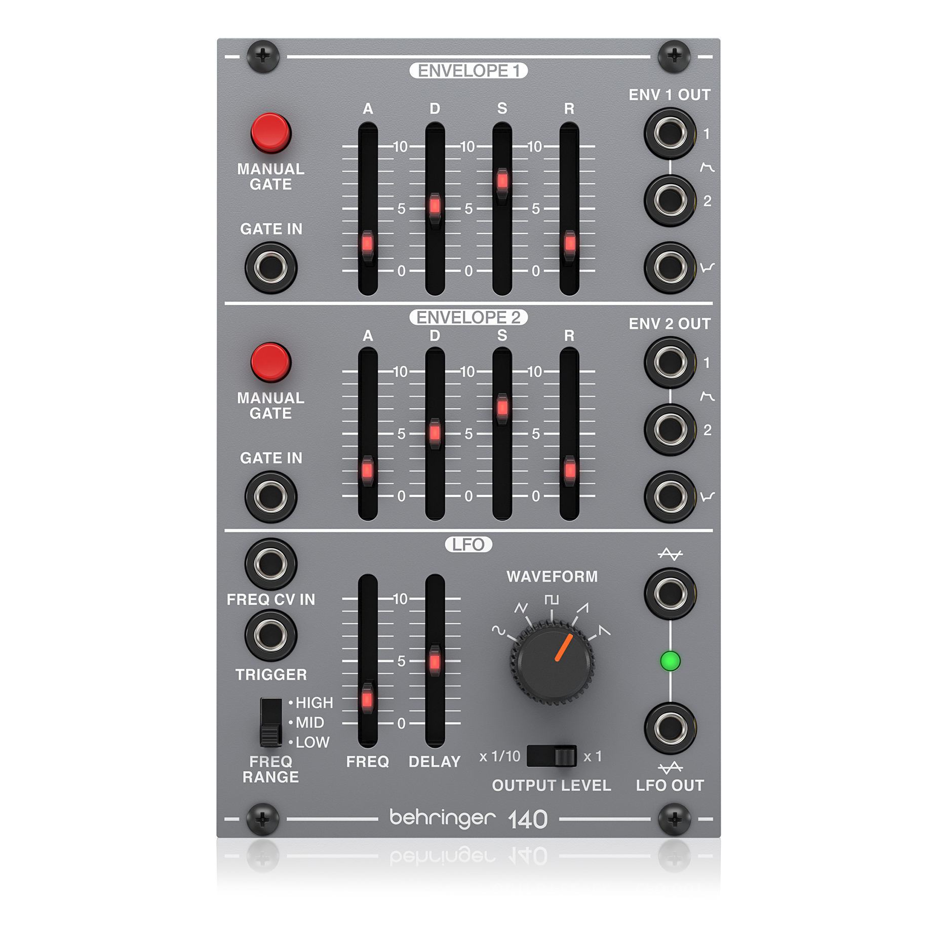 Behringer 140 DUAL ENVELOPE/LFO Moduł syntezatora modularnego