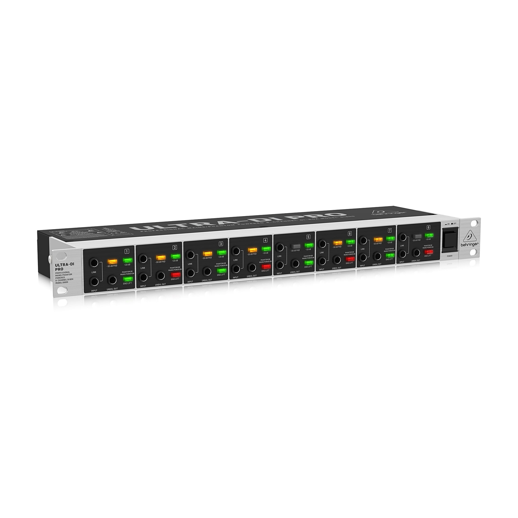 Behringer DI800 V2 DI-box aktywny 8-kanałowy