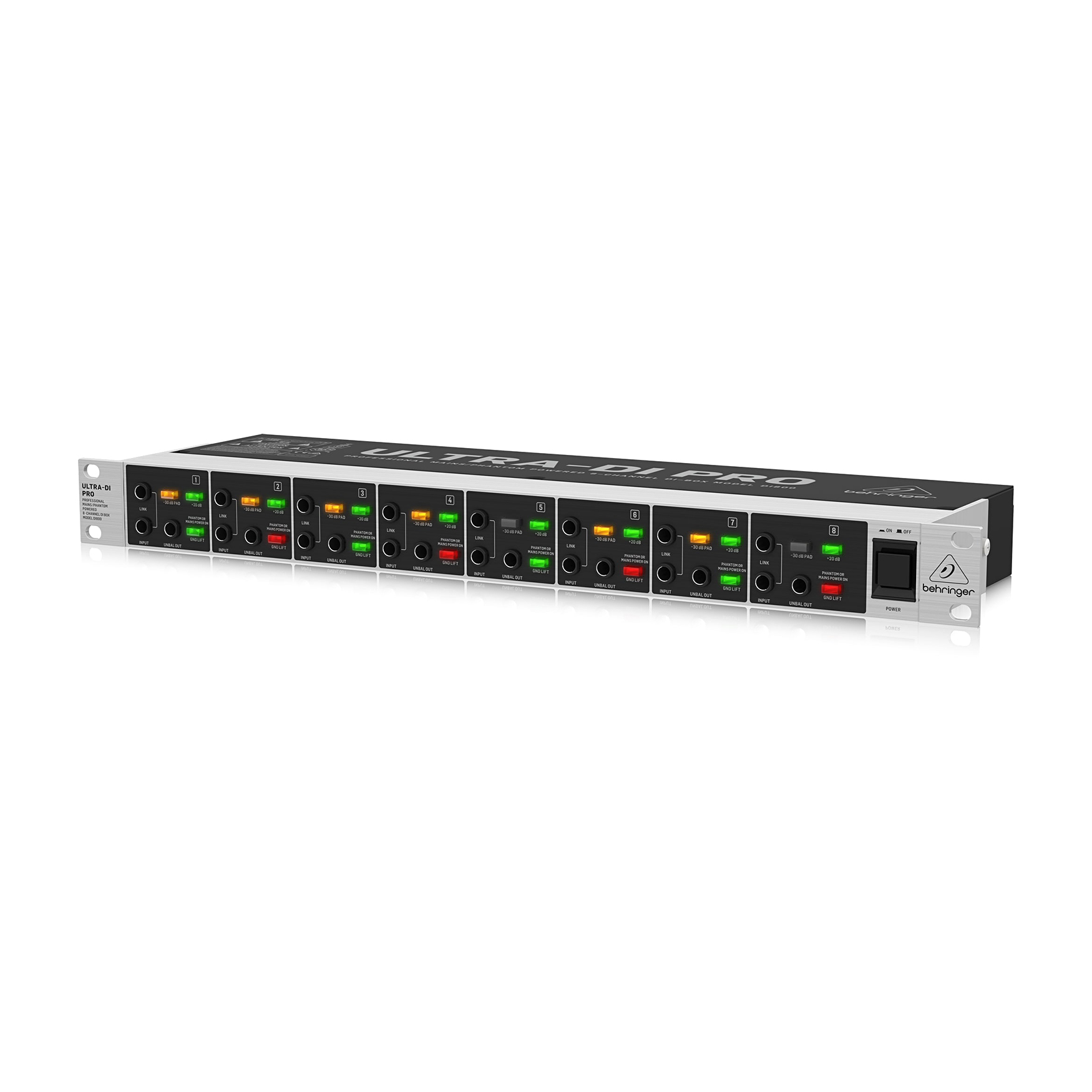 Behringer DI800 V2 DI-box aktywny 8-kanałowy