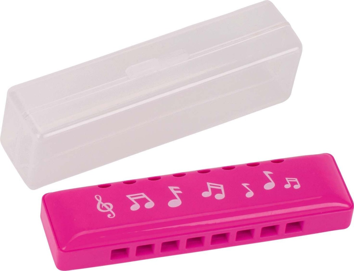 GOKI 13228 Harmonijka ustna plastikowa różowa