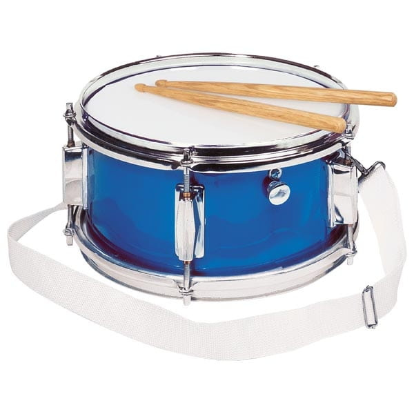Werbel blaszany niebieski 28 cm GOKI (14015)