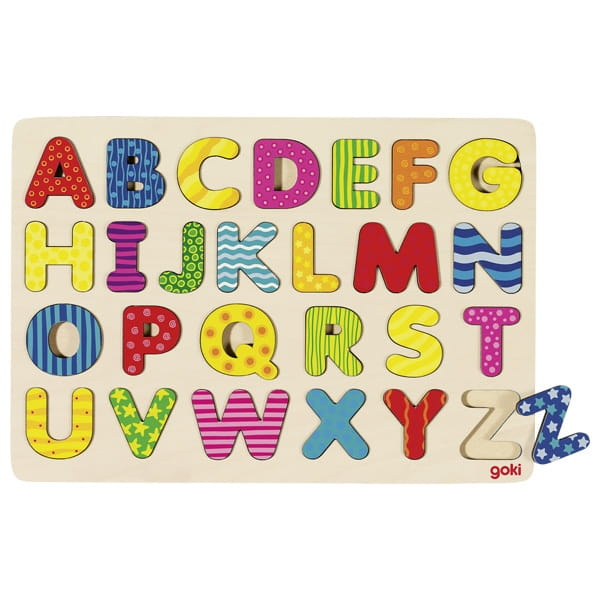 Układanka alfabet puzzle do nauki liter GOKI (57672)