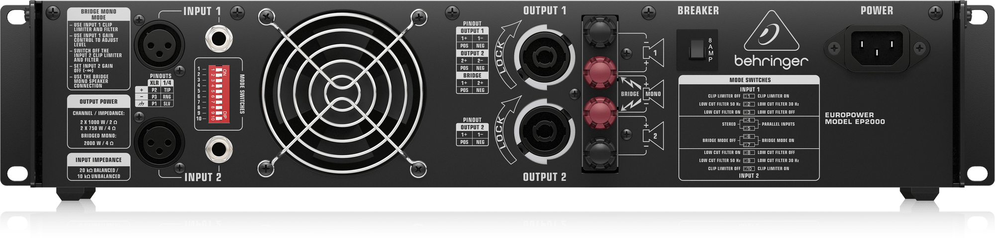 Behringer EP2000 Wzmacniacz mocy stereo