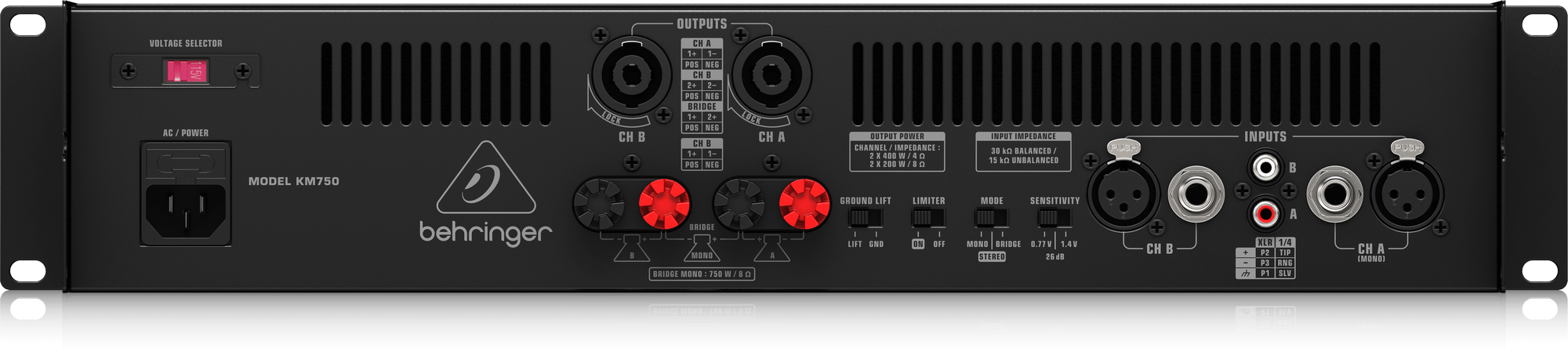 Behringer KM750 Wzmacniacz mocy stereo