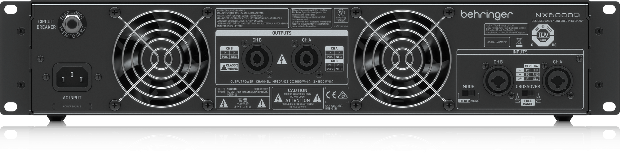 Behringer NX6000 Wzmacniacz mocy stereo