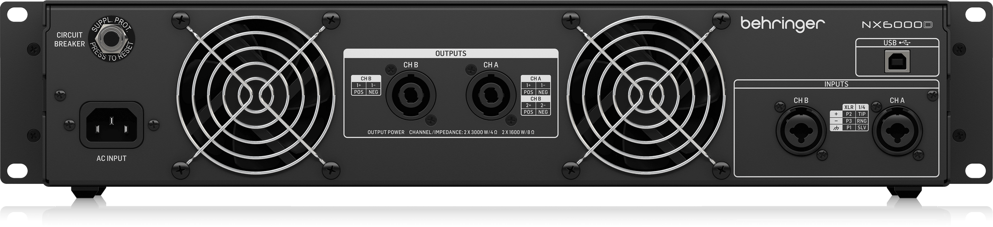 Behringer NX6000D Wzmacniacz mocy stereo z DSP